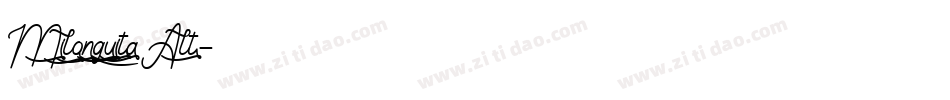 Milonguita Alt字体转换